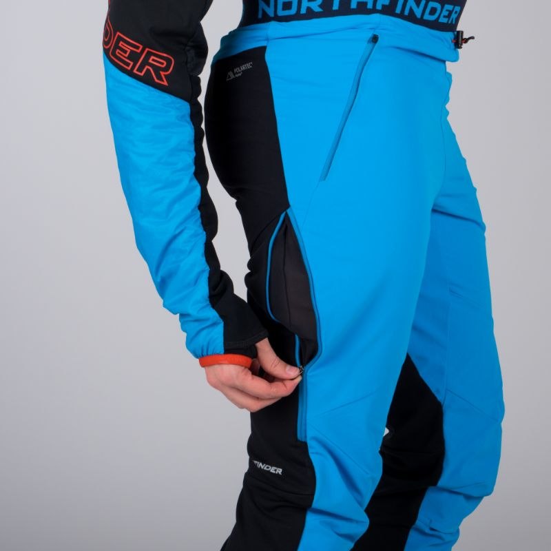 DERESE trousers for active winter sports with a hybrid construction