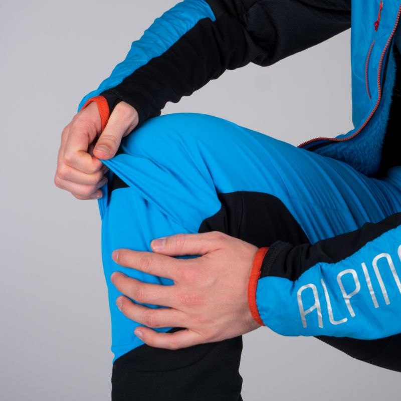 trousers for active winter sports with a hybrid construction - Ventilation below the knees