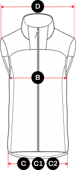 The front part of the vest
